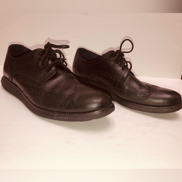 - Men's Cole Haan Original Grand
Shortwing‎ Wing Tip Derby Shoe Black 11.5 M - Picture 10 of 15